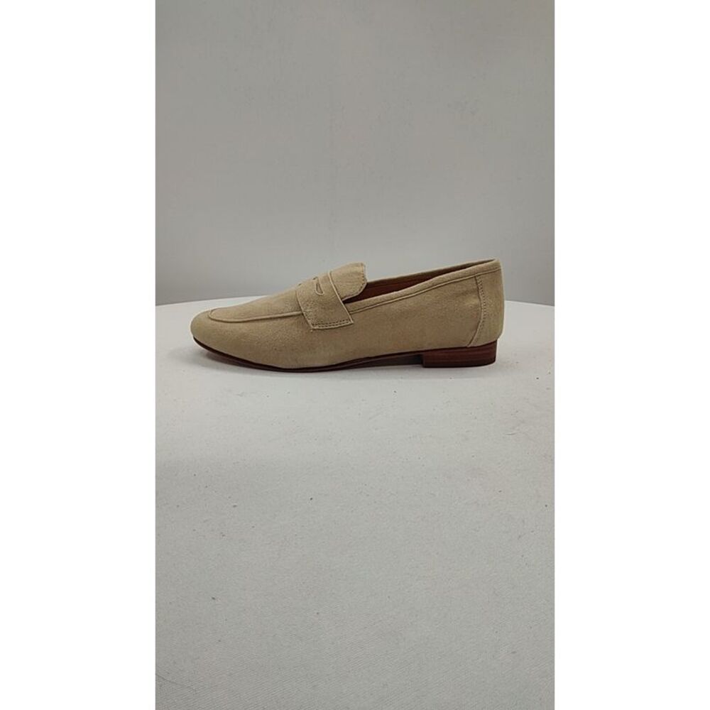 Women’s Cream Suede Penny Loafers